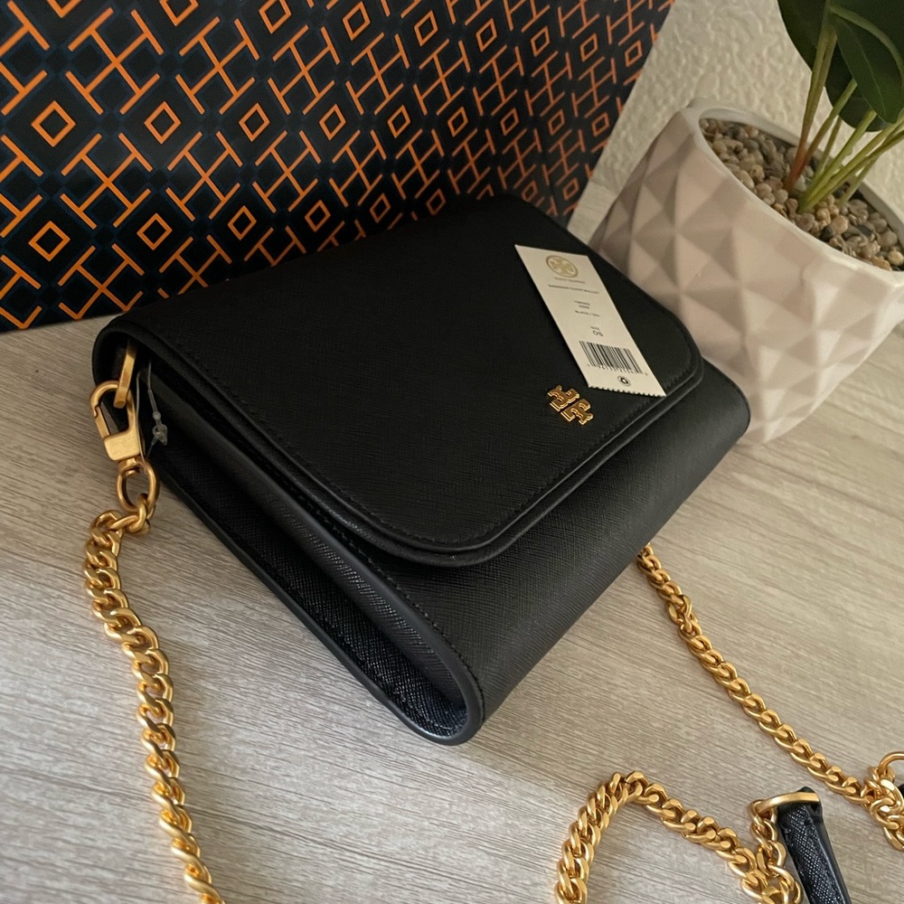 New, tory burch emerson chain crossbody wallet - Picture 3 of 13